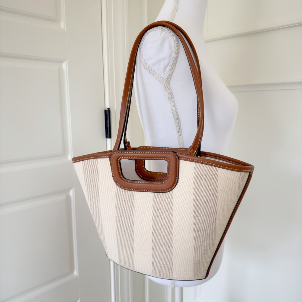 Zara Stripe Shopper Tote